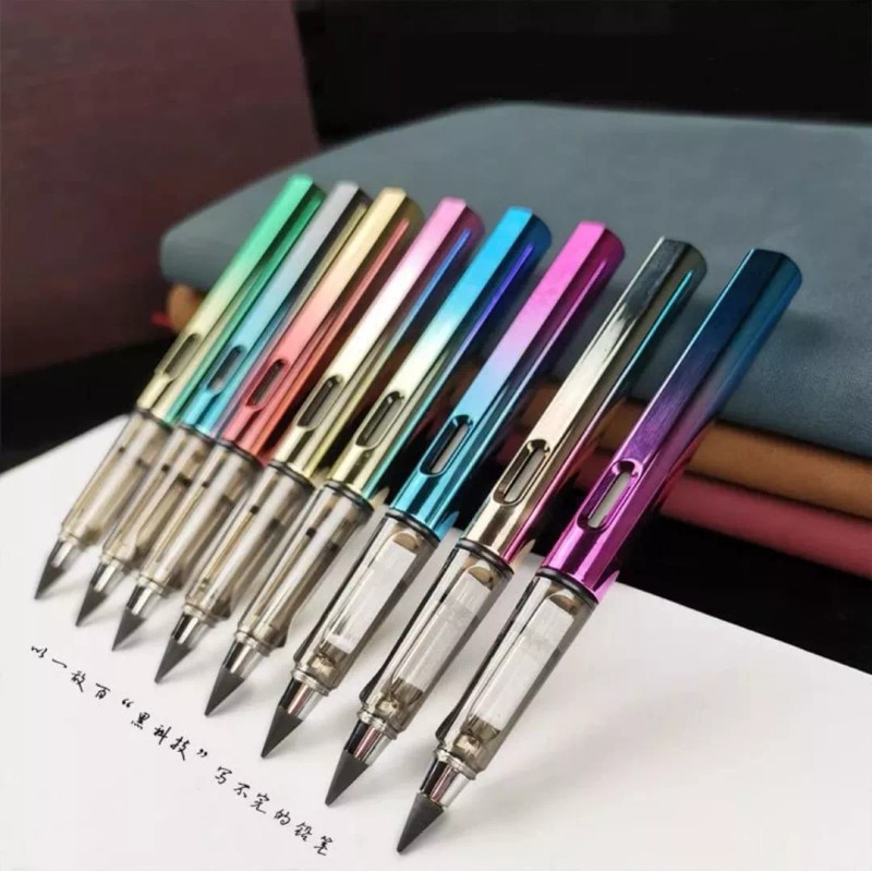 K&H Lapiz Infinito Lapicero Tornasol Eterno Borrador 6pz Mayoreo