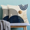 GIOPAMGO Boho Pillow Covers 18x18 Set of 2, Blue Gold