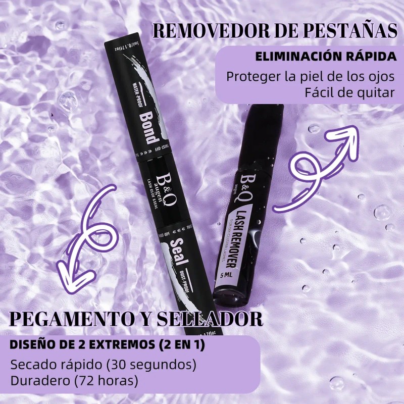 Kit De Extensiones De Pestañas Clásicas B&q 8-16 Bqlash