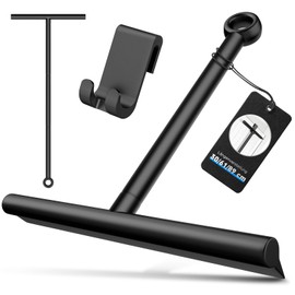 ecooe 30-61-89 cm Adjustable Shower Squeegee, Squeegee Shower Black, Squeegee Base with Holder, 30 cm Wide Water Squeegee for Glass, Tiles, Mirrors, Windows, Car Windows