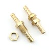 RLECS Hex Bulkhead Straight Fitting 2PCS Hose Barb Bulkhead Hex