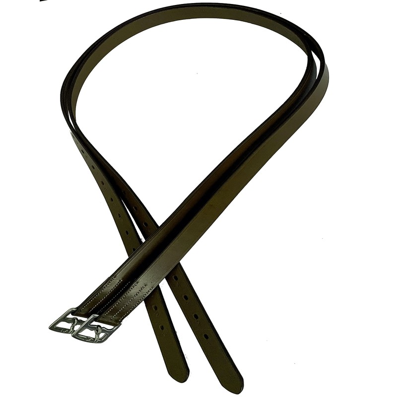 Majestic Ally Genuine Leather English Stirrup Leathers (Pack of 2)