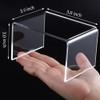 TOUGS 3-Pieces Clear Acrylic Display Risers, Showcase Shelf for Figures,