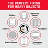 Bullfix Radiator Fixing Kit - Heavy Duty Plasterboard Fixings for