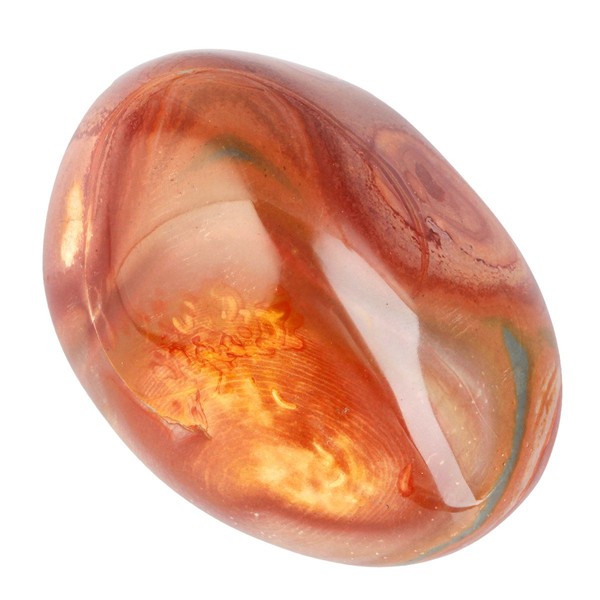 KYEYGWO Polished Ocean Jasper Healing Crystal Palm Stones, Irregular Tumbled