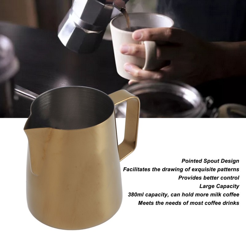 Frothing Cup 304 Stainless Steel Large Capacity Milk Frothing Pitcher