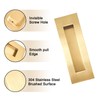 youthua 7in Recessed Finger Flush Pulls，Pocket Door Handles，for Sliding Barn