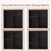 DINZI LVJ Shoe Storage Bench with Cushion, Cubby Shoe Rack