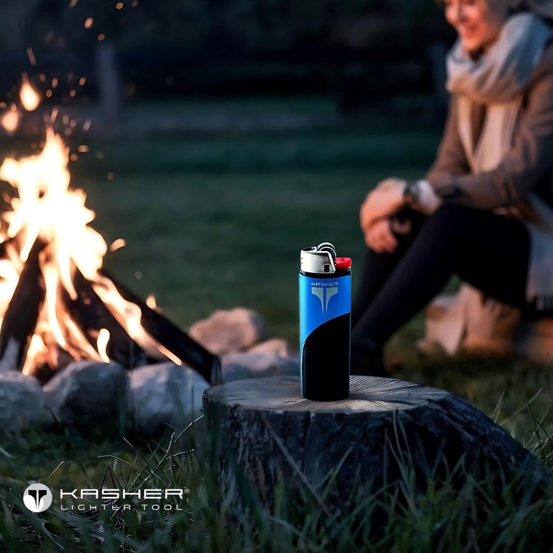 Kasher Classic Multi-Tool Lighter Case with Lighter - Lightweight, Durable