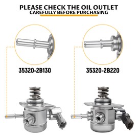 35320-2B220 High Pressure Fuel Pump Compatible with Hyundai Accent Sonata Tucson Veloster 2015-2017 L4 1.6, Direct Injection Mechanical Fuel Pump Fit for Kia Forte5 Optima Rio 2015-2018 L4 1.6L