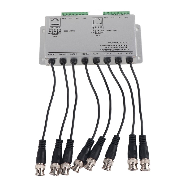 8CH HD BNC Male To UTP Cable Transceiver Adapter CCTV