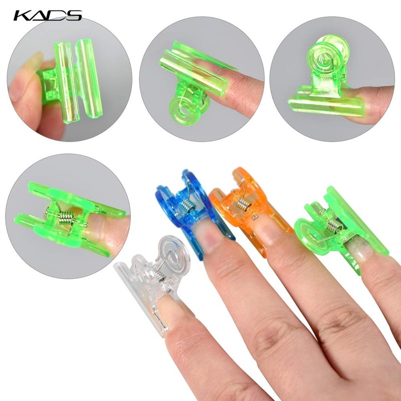 KADS Nail Extension Clips 5pcs C Curve Pinching Clips Multi-functional