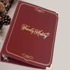 Performore Family History/Genealogy 3 inch Ring Binder, Burgundy, Stitched Padded