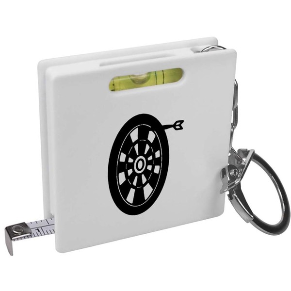 Azeeda 'Dartboard' Keyring Tape Measure/Spirit Level Tool (KM00012427)