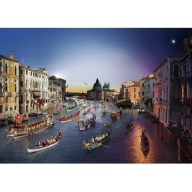 4D Cityscape Puzzle - Stephen Wilkes Regata Storica, Venice, Day to Night, 10004
