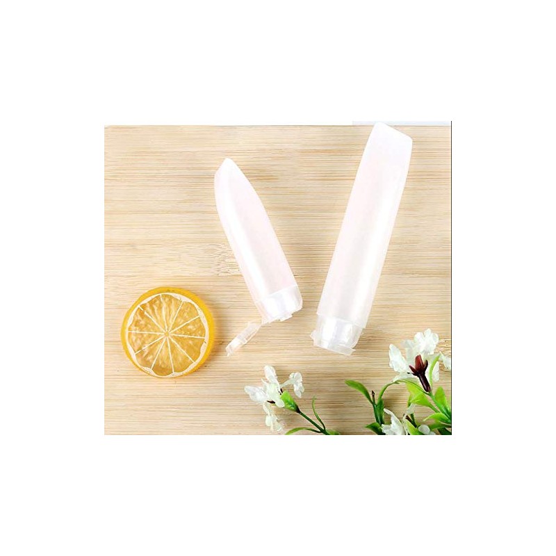 6 Pack Travel Size Plastic Squeeze Bottles Containers For Cosmetic