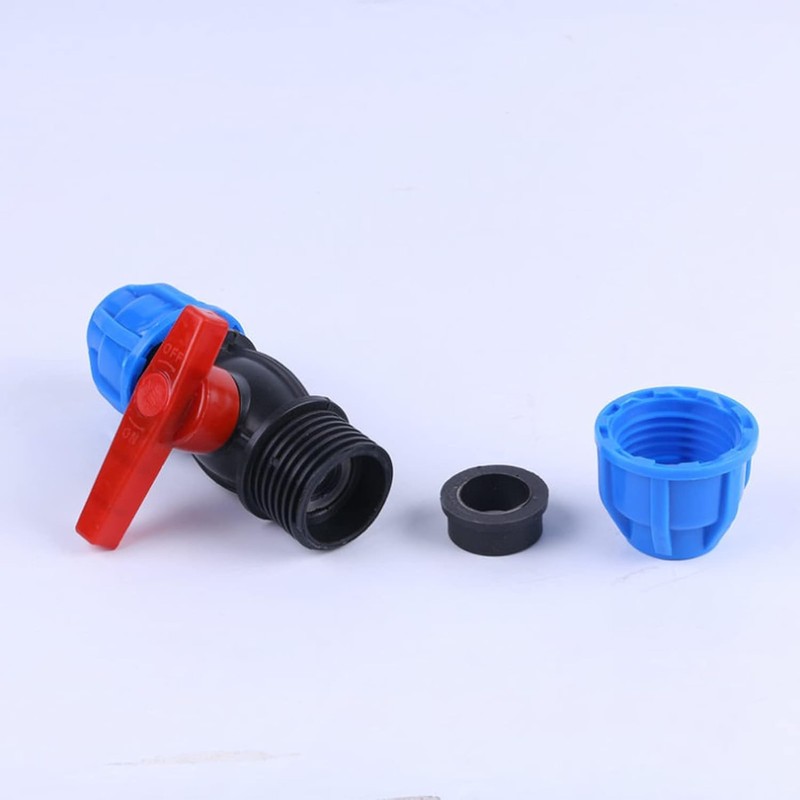 REBECASKYENS 20 mm MDPE PE Ball Valve,Irrigation Pipe Fittings Valve,MUFF