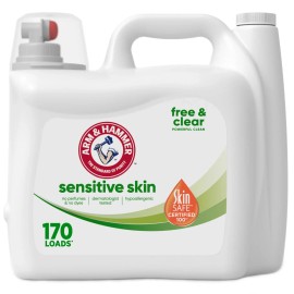 ARM & HAMMER Sensitive Skin Free & Clear Liquid Laundry Detrgnt 170 Fl oz, 170 L