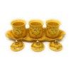 Houlu 3 Altar Cups Set, Ceramic Holy Water Offering Cup,