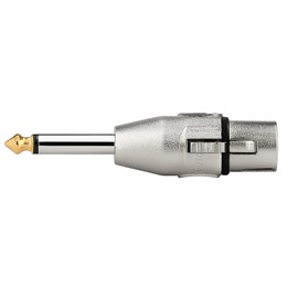 DRUT XLR Female to 6.35mm TS Mono Jack Adapter, Gold-Tipped Audio Connector for Microphones, Mixers, Amplifiers, Recording Equipment, DJ