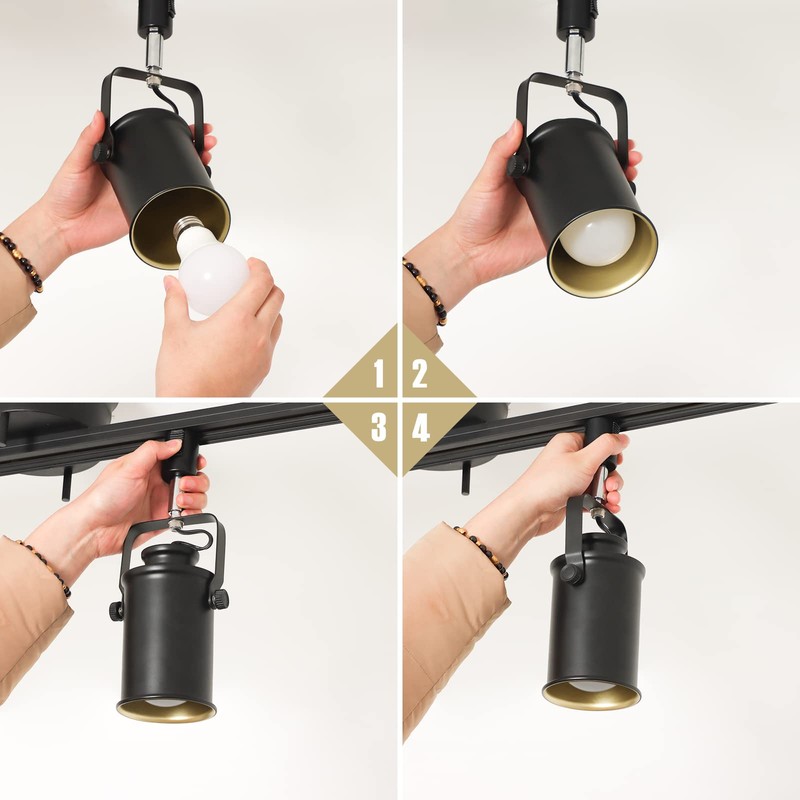 Dotoy Duct Rail Spot Light E26 Socket LED Compatible Duct