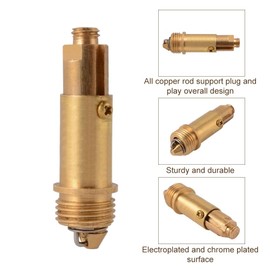 Pop-Up Drain Valve, Pop-Up Click Clack Bath Drain Spring Bolt Made of Brass, Brass Pop-Up Drain Valve Screws, Pop-Up Drain Valve Screw Brass, Pop Up Drain Valve Screws Brass, 2 Pieces