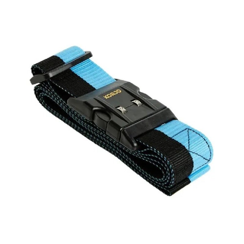 Korjo Deluxe Combi Lock Luggage Strap, Heavy Duty Webbing, Quality