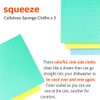 Full Circle Squeeze, Reusable Cellulose Sponge Cloths, 3-pack, Multicolor