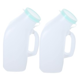 Toddmomy 2pcs Pee Bottles for Men Cars for Kids Toilet Stool Adult Potty Urinal Portable Chamber Pot Urinal for Men Spill Proof Urination Device Outdoor Urinal Baby Urinal Container