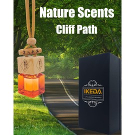 ikeda fragrance Car Air Freshener 8ml Automotive Scents | Long-Lasting Keep Fragrance | Auto Hanging Diffuser Bottles | Remove Odor Fresh Air Home Deodorizer (1pcs,Cliff Path)