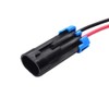 YUNPICAR 2 Pin Waterproof Electrical Connector Plug with 16 AWG