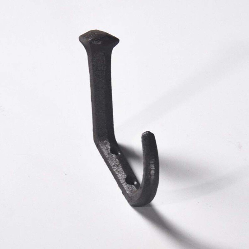 6 Pcs Wall Mounted Railroad Spike Coat Hooks with 12