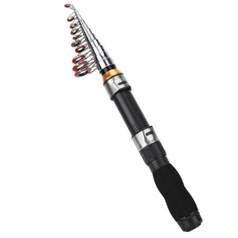 Cocoarm Portable Telescopic Fishing Set Fishing Rod and Fishing Reel Set with Stationary Reel Fishing Rods Reels Combinations Ideal for Travel Fishing in Saltwater and Freshwater Mini Ultra