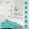 Shower Faucet Set, Rain Shower System Tub Shower Faucet, Wall