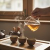 JIEJE Small Glass Pitcher 8.5 oz, Glass Creamer with Spout,