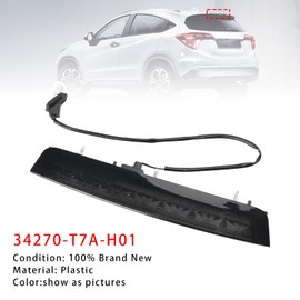 Areyourshop 3RD Brake Light High Mount Stop Signal For Honda HR-V Vezel 2014-2022 For Acura CDX 2018-2022 34270-T7A-H01 Black