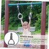 KOMBIUDA 2 Pcs Adjustable Gymnastic Rings with Thick Straps Premium