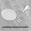 iBathUK Georgina Round Soap Dish, Stainless Steel Wall Mount Soap