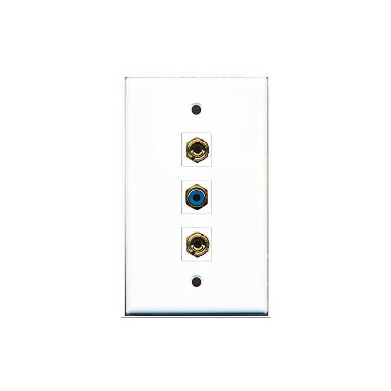 RiteAV - 1 Port RCA Blue 2 Port Banana Speaker