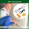 WYRGQIQN Shower Key Tool, Special Self Levelling Curved Angle Wrench,