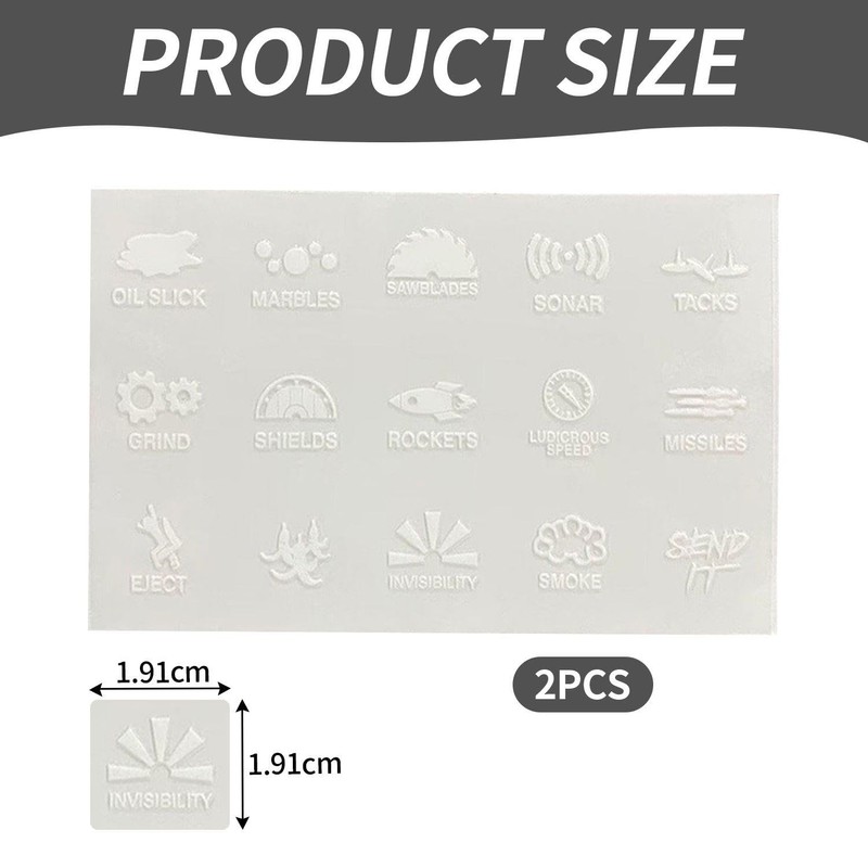 2 Sheets Car Stickers, Dashboard Switch Stickers, Car Button Decal