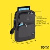 Solo New York Grey Tablet Sling Bag for Travel Hiking