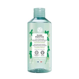 Yves Rocher Pure Menthe Agua Micelar Desmaquillante Purificante y Matificante, Piel Mixta a Grasa, Con Hierbabuena, 400 ml                            