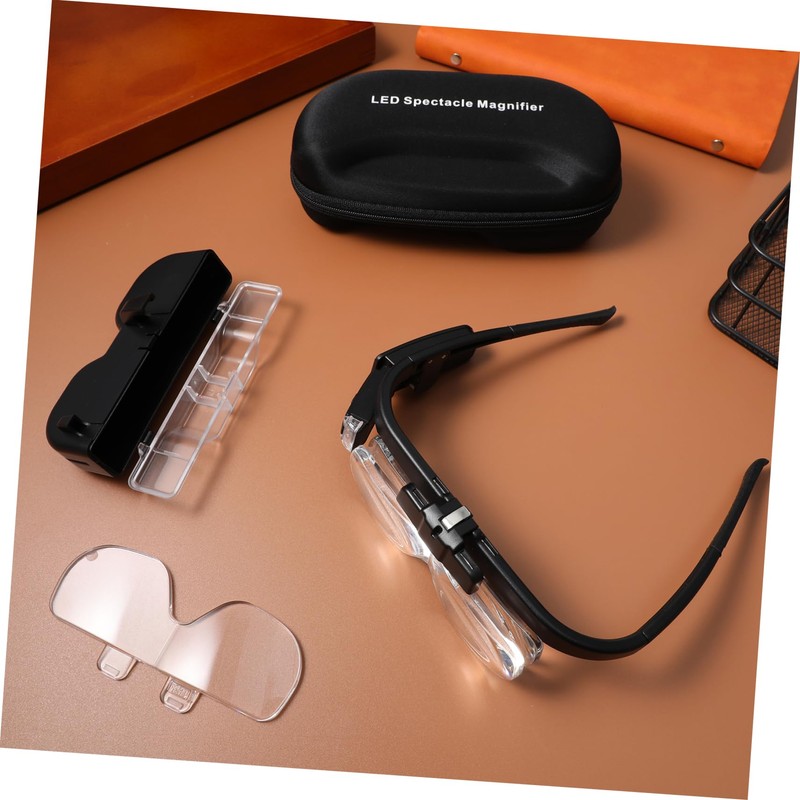 Operitacx Illuminated Magnifier Wipes Suction Strong Magnifying Eye Loupe Magnifier