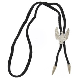 Zac's Alter Ego Vintage Ram Skull Western/Cowboy/Rodeo PU Bolo Tie