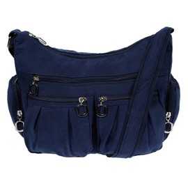 Christian Wippermann Women's Canvas Shoulder Bag, blue, shoulder bag