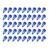 YINETTECH 50 x Car Trim Clips LR027255 Blue Plastic Front