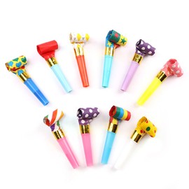 Blown Whistle Cheer Whistle 10/20/30 Piece Set, Long Approx. 3.1 inches (8 cm), Colorful Kids Whistle, Toy, Party, Event, Toy, Children, Toy, Party, Decorative, Birthday, Blowback, Party Props (Random