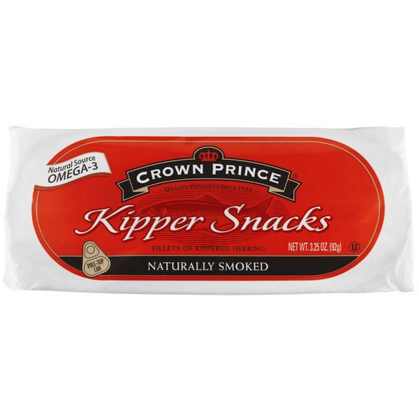 Crown Prince Kipper Snacks, 3.25 Ounce Cans (Pack of 3)