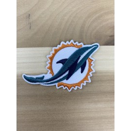 Miami Dolphins Embroidered Iron On Patch 3”x2”